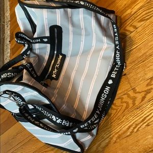 Betsey Johnson duffle bag & matching wristlet